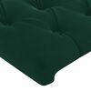 vidaXL Tăblie de pat cu aripioare verde &icirc;nchis 83x23x78/88 cm catifea