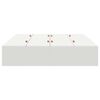 vidaXL Cadru de pat cu depozitare Alb 140 x 190 cm Lemn compozit