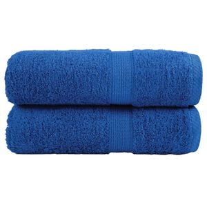 vidaXL Prosoape de baie premium, SOLUND, 2 buc., albastru, 30 x 30 cm, 600 g/m&sup2;