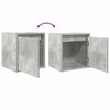 vidaXL Noptiere montate pe perete 2 buc Beton Gri 38x34x40 cm