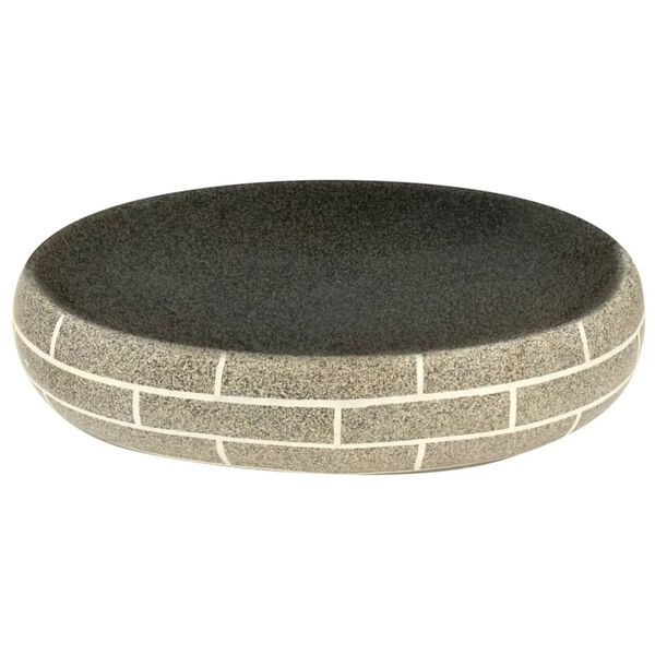 vidaXL Lavoar de blat, multicolor, 59x40x15 cm, ceramică, oval