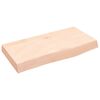 vidaXL Blat de baie, 60x30x(2-6) cm, lemn masiv netratat