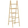 vidaXL Scară dublă pentru prosoape cu 5 trepte din bambus 50 x 160 cm