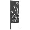 vidaXL Ecran de intimitate pentru grădină Traforaj Negru 50 x 140 cm