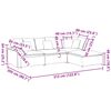 vidaXL Canapea modulară cu taburet și perne, țesătură velur