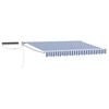 vidaXL Cort electric retractabil Albastru și Alb 3 x 2,5 m