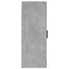 vidaXL Dulap montat pe perete, gri beton, 34,5x34x90 cm