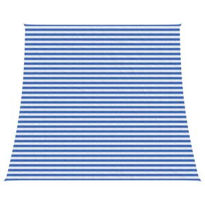 vidaXL P&acirc;nză de umbră 4 / 5 x 4 m HDPE Dreptunghiular Albastru și Alb