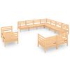 vidaXL Set mobilier de grădină, 11 piese, lemn masiv de pin