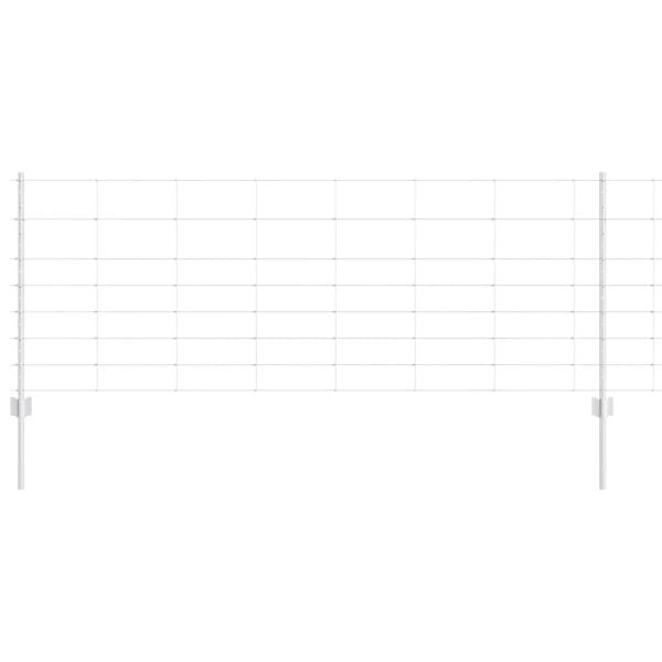 vidaXL Gard cu St&acirc;lp Argintiu 0,8 x 50 m Oțel