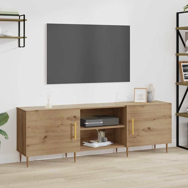 vidaXL Cabinet TV stejar artizanal 150 x 30 x 50 cm Lemn compozit