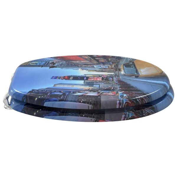 vidaXL Capacul de toaletă 2 pcs Gri 44 x 38 cm Placă MDF