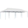 vidaXL Cort de petrecere pliabil, alb, 3 x 9 m