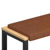 vidaXL Perna pentru bancă Piele artificială Maro Ad&acirc;ncime 35 cm