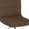vidaXL Scaun de bar pivotant, maro, material textil