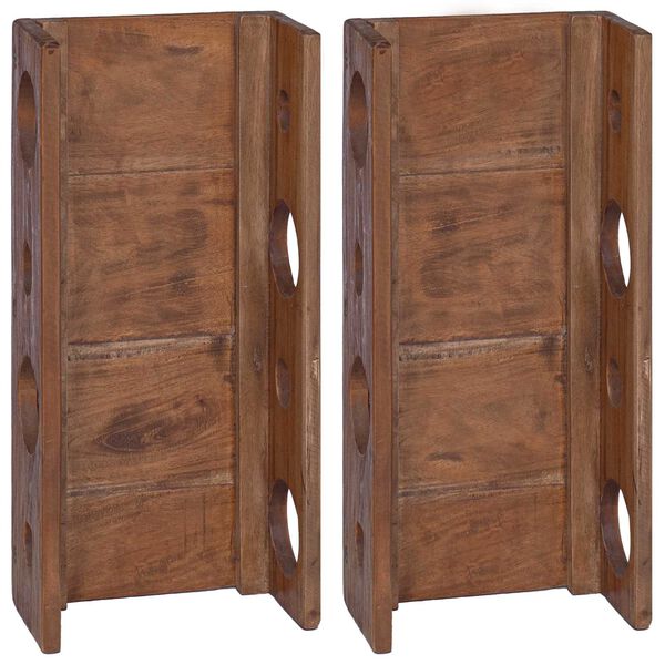 vidaXL Rastel Maro 24 x 13 x 54 cm Lemn masiv de mahon