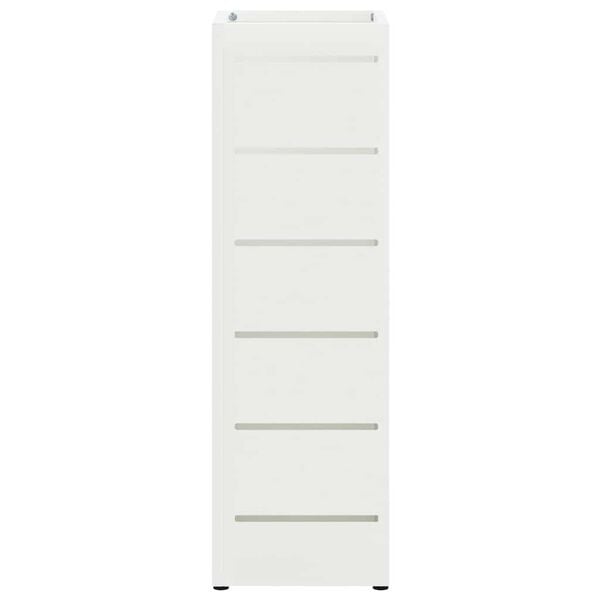 vidaXL Suport pentru umbrele Alb 15,5 x 15,5 x 49 cm Oțel