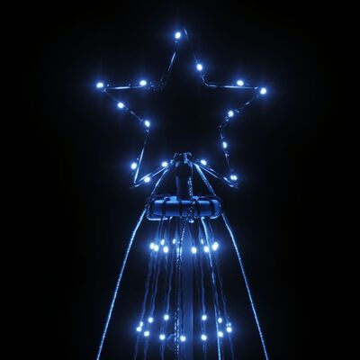 vidaXL Brad de Crăciun cu țăruș, 1134 LED-uri, albastru, 800 cm