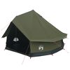 vidaXL Cort de Familie 8 persoană Verde Army Bumbac sintetic