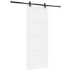 vidaXL Ușă glisantă ORKDAL 93 x 232 cm Lemn prelucrat Alb și negru