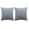 vidaXL Set perne decorative, 2 buc., gri, 45x45 cm, textil