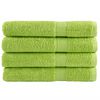 vidaXL Prosoape premium SOLUND 4 buc. verde măr 100x200 cm 600 gsm
