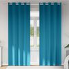vidaXL Perdele Opaque cu Inel 2 pcs Turcoaz 260 x 140 cm Poliester