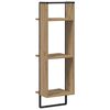 vidaXL Raft de perete Stejar Artizanal 30 x 25 x 100 cm Lemn compozit