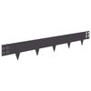 vidaXL Margine pentru gazon 30 pcs 100 x 15 cm Oțel Negru