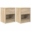 vidaXL Noptiere 2 buc. cu sertar, stejar Sonoma, 40x34x50 cm