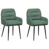 vidaXL Scaune de dining 2 buc. Catifea Verde Mării 59 x 59,5 x 90 cm