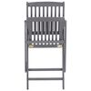 vidaXL Scaune pliante de exterior cu perne 6 buc. lemn masiv de acacia