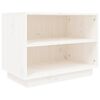 vidaXL Dulap pantofi, alb, 60x34x45 cm, lemn masiv de pin