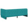 vidaXL Cadru de pat colțar cu headboard Turcoaz 90 x 200 cm Catifea
