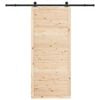 vidaXL Ușă glisantă natural 90 x 208 cm Lemn de pin masiv
