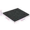 vidaXL Pat din granulate de cauciuc Negru 9 x 9 x 0,3 cm Cauciuc
