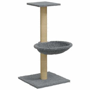 vidaXL Ansamblu de pisici, st&acirc;lp din funie sisal, gri deschis, 74 cm