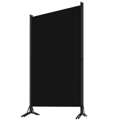 vidaXL Paravan de cameră cu 3 panouri, negru, 260 x 180 cm