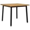 vidaXL Masa de dining cu margine vie 90 x 90 x 75 cm