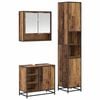 vidaXL Set de mobilier pentru baie 3 pcs Lemn Vechi Lemn compozit