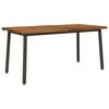 vidaXL Masa de dining cu margine vie 160 x 90 x 75 cm natural