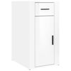 vidaXL Birou, alb extralucios, 40x49x75 cm, lemn prelucrat