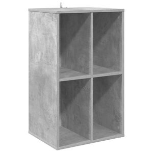 vidaXL Dulap pentru discuri de vinil Gri Beton 44,5 x 36,5 x 74,5 cm