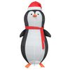 vidaXL Figură de pinguin de zăpadă Alb cald 78 x 88 x 180 cm țesătură
