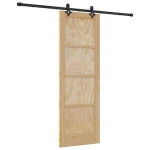 vidaXL Ușă glisantă ORKDAL 73,5 x 211 cm Lemn masiv de pin natural