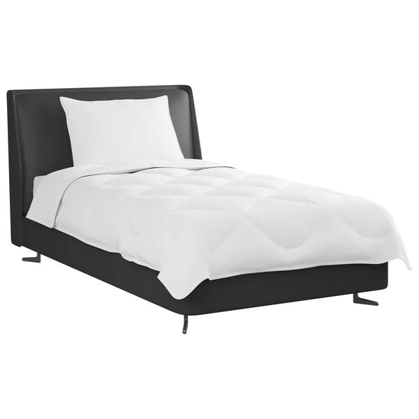 vidaXL Pilotă de vară cu pernă 2 pcs Alb Microfibră