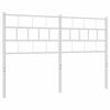 vidaXL Tăblie de pat de schimb metalică, alb, 135 cm