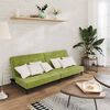 vidaXL Canapea extensibilă cu 2 locuri, verde deschis, catifea
