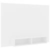 vidaXL Comodă TV de perete, alb, 135x23,5x90 cm, PAL