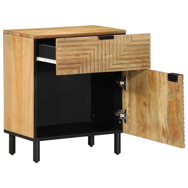 vidaXL Noptiera maro 50x33x60 cm lemn masiv de mango